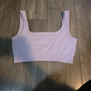 Lavender Ribbed Women's Top